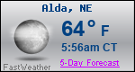 Weather Forecast for Alda, NE
