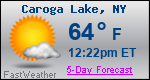 Weather Forecast for Caroga Lake, NY