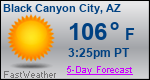 Weather Forecast for Black Canyon City, AZ