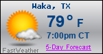 Weather Forecast for Waka, TX