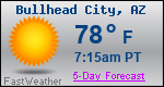 Weather Forecast for Bullhead City, AZ