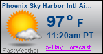 Weather Forecast for Phoenix Sky Harbor International Airport, AZ