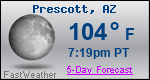 Weather Forecast for Prescott, AZ