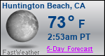 Weather Forecast for Huntington Beach, CA