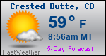 Weather Forecast for Crested Butte, CO