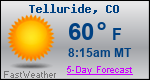 Weather Forecast for Telluride, CO