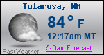 Weather Forecast for Tularosa, NM