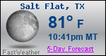 Weather Forecast for Salt Flat, TX