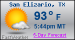 Weather Forecast for San Elizario, TX