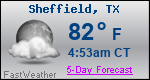 Weather Forecast for Sheffield, TX