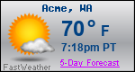 Weather Forecast for Acme, WA