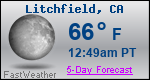 Weather Forecast for Litchfield, CA