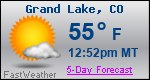 Weather Forecast for Grand Lake, CO