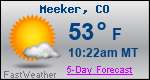 Weather Forecast for Meeker, CO