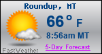 Weather Forecast for Roundup, MT
