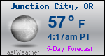 Weather Forecast for Junction City, OR