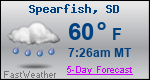 Weather Forecast for Spearfish, SD