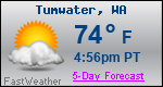 Weather Forecast for Tumwater, WA