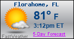 Weather Forecast for Florahome, FL