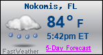 Weather Forecast for Nokomis, FL