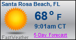 Weather Forecast for Santa Rosa Beach, FL