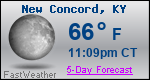 Weather Forecast for New Concord, KY