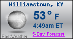 Weather Forecast for Williamstown, KY