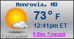 Weather Forecast for Monrovia, MD