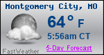 Weather Forecast for Montgomery City, MO