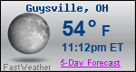 Weather Forecast for Guysville, OH