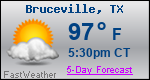 Weather Forecast for Bruceville, TX