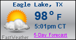 Weather Forecast for Eagle Lake, TX