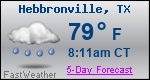 Weather Forecast for Hebbronville, TX