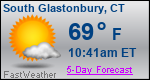 Weather Forecast for South Glastonbury, CT
