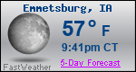 Weather Forecast for Emmetsburg, IA