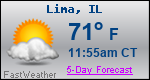 Weather Forecast for Lima, IL