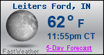 Weather Forecast for Leiters Ford, IN