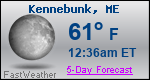 Weather Forecast for Kennebunk, ME