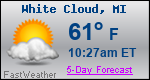 Weather Forecast for White Cloud, MI