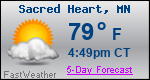 Weather Forecast for Sacred Heart, MN
