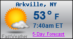 Weather Forecast for Arkville, NY