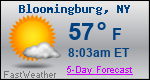 Weather Forecast for Bloomingburg, NY