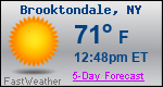 Weather Forecast for Brooktondale, NY
