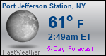 Weather Forecast for Port Jefferson Station, NY