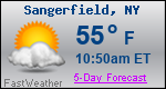 Weather Forecast for Sangerfield, NY