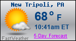 Weather Forecast for New Tripoli, PA