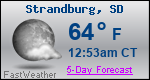 Weather Forecast for Strandburg, SD