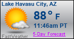 Weather Forecast for Lake Havasu City, AZ