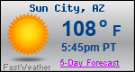 Weather Forecast for Sun City, AZ