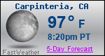 Weather Forecast for Carpinteria, CA